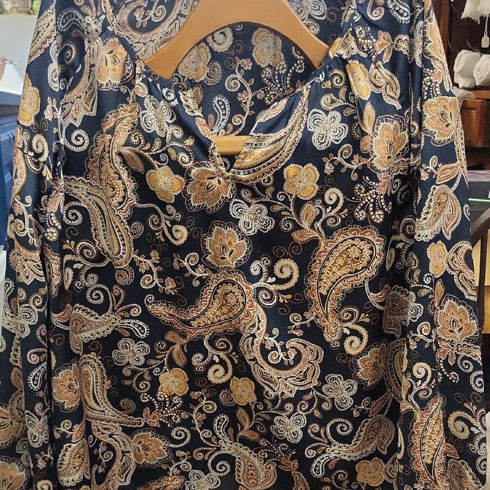 Paisley Print Women's Top - Multicolor